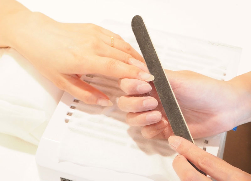 お爪のファイリング